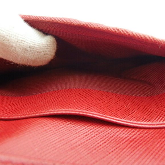 Salvatore ferragamo Three folded wallet Vara Ribbon Leather Auth Used L3574 - Picture 8 of 8